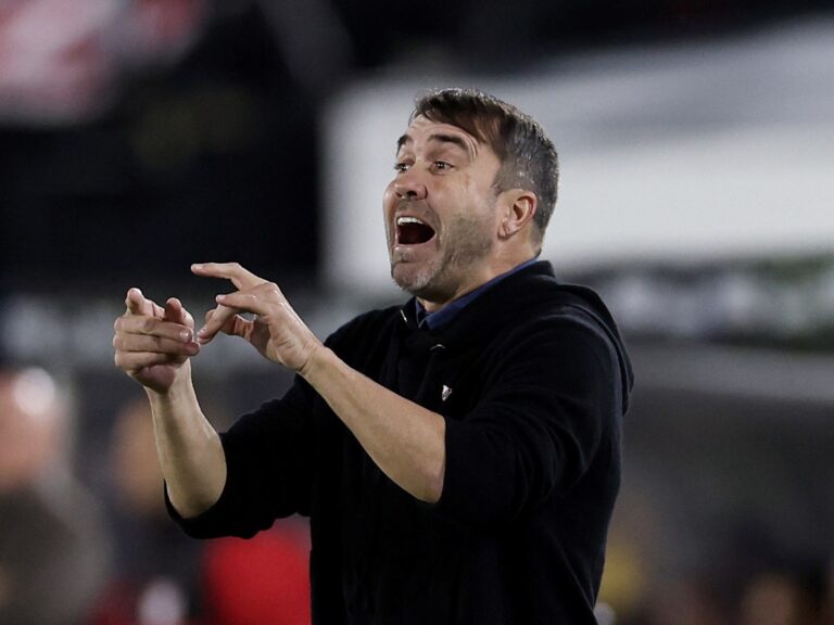 Chacho Coudet piensa hacia adelante tras el empate de River en Bogotá por la Copa Sudamericana: "La revancha imaginamos otro partido"