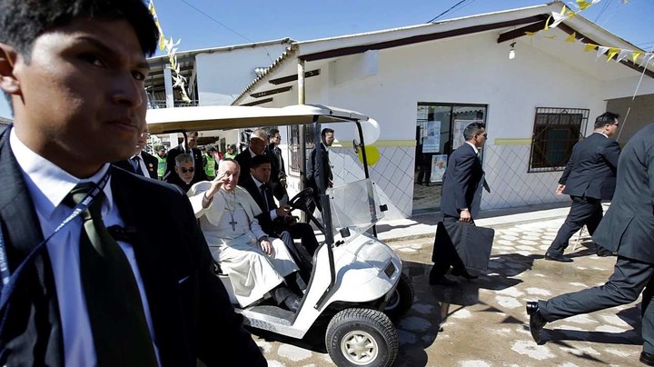 El papa Francisco en su visita a Palmasola. Foto AP