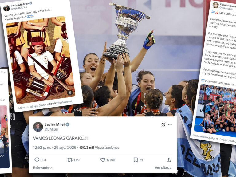 El exabrupto de Milei, la diputada que fue "una nena" del hockey y la foto vintage de Patricia Bullrich por Las Leonas campeonas del mundo