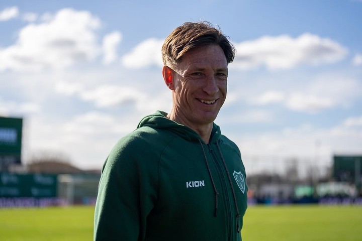 Facundo Sava, entrenador de Sarmiento de Junín.