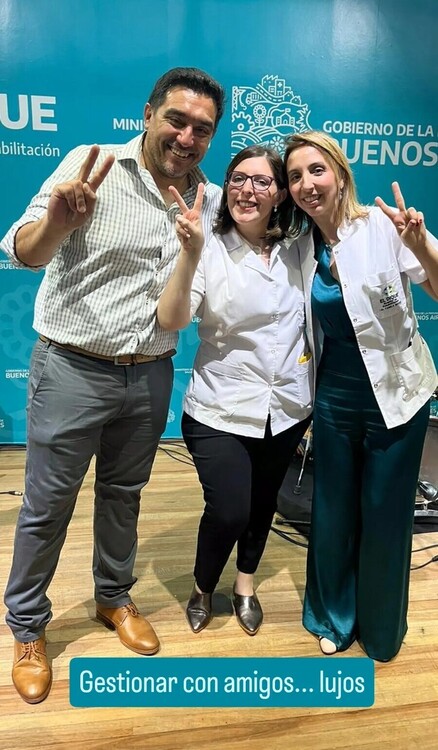 Martín Guardia, director asociado; María Yezzi Herrera, directora ejecutiva de El Dique; y Yamila Nicora, directora asociada. Foto: Instagram