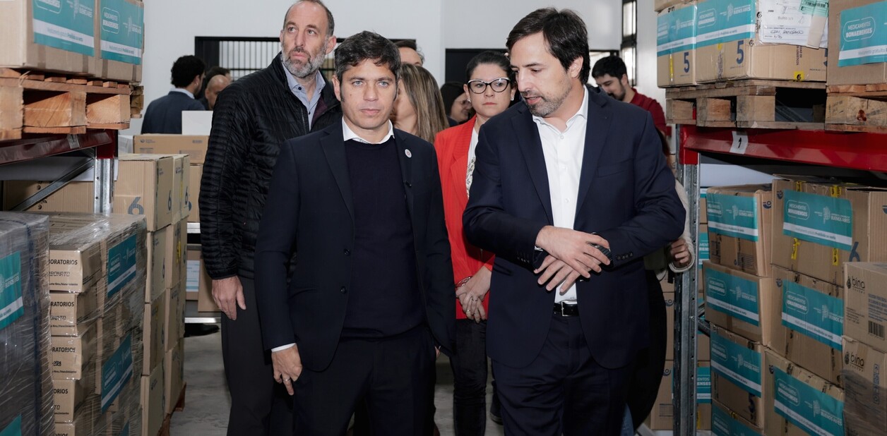 Axel Kicillof y Nicolás Kreplak, gobernador y ministro de Salud de la Provincia.