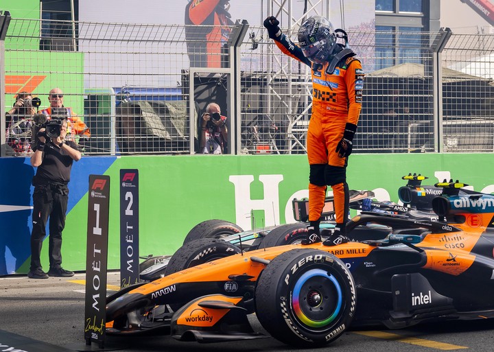 Lando Norris ganó el caótico GP de Países Bajos: el vigente campeón de Fórmula 1 sumó su segundo triunfo seguido tras el accidente de Verstappen