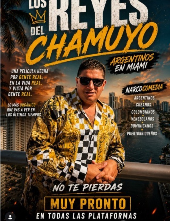 La promoción de la "narcocomedia" de Milad Soleimani.