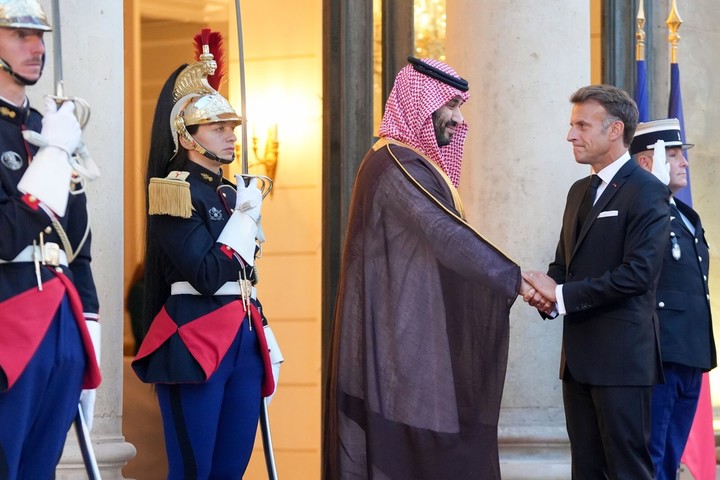 Visita a Francia del príncipe heredero saudí Mohammed bin Salman. Foto: Bloomberg