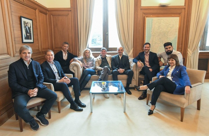 La mesa política del Gobierno de Javier Milei. 