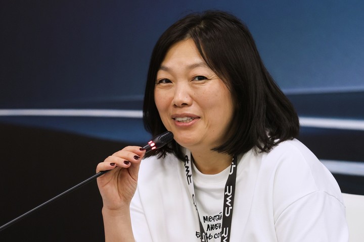 Tatyana Kim, propietaria de la tienda online Wildberries. Foto AP