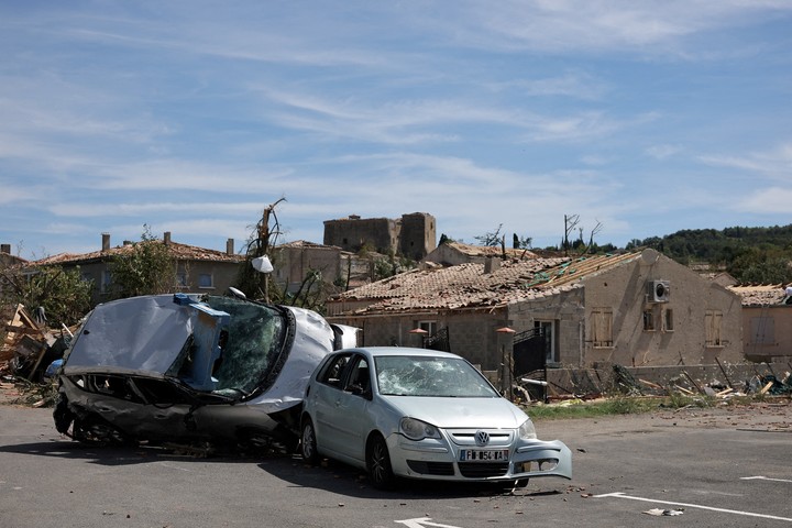 Casas destruidas en Pomas. Foto: Reuters